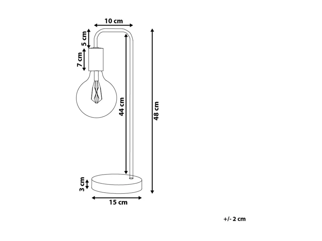 Lampe de bureau SAVENA Métal Doré