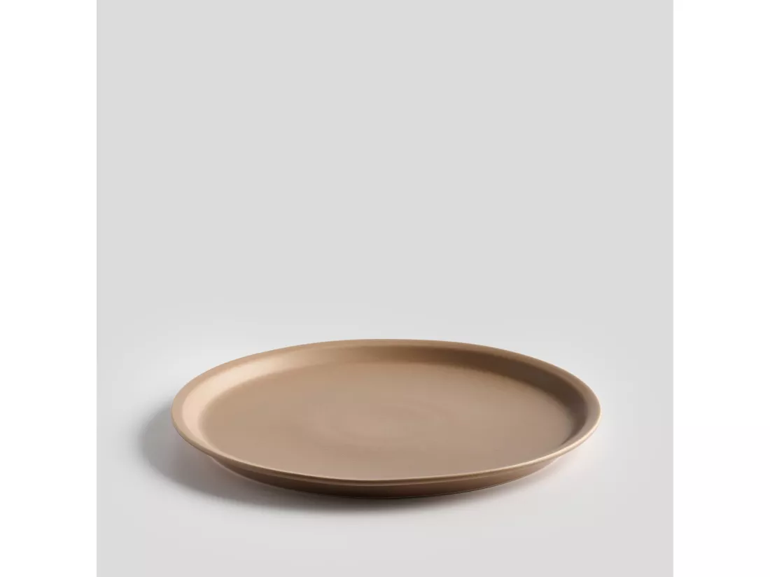 Assiette Plate Terro Brun Clair 2 x 27