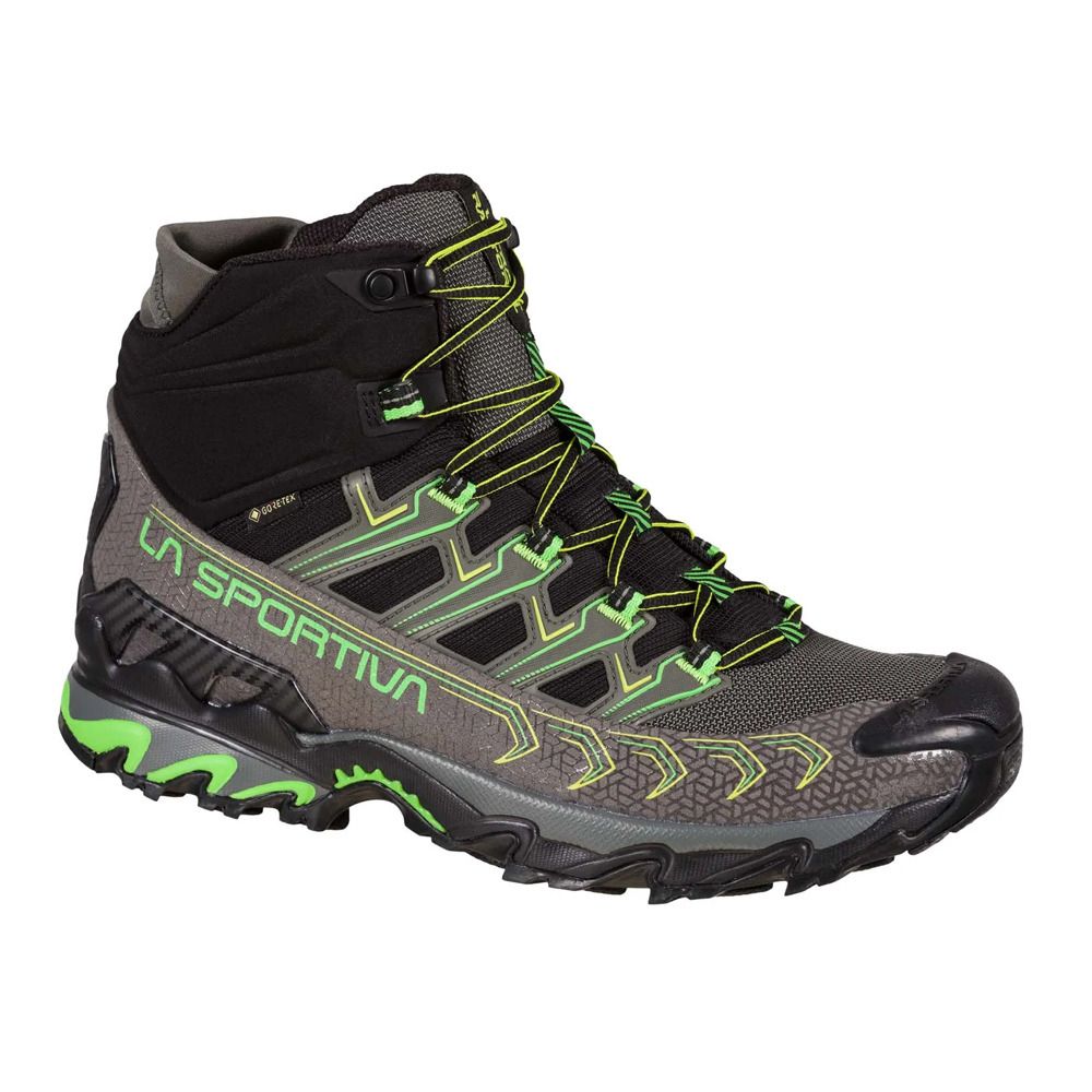 La Sportiva ULTRA RAPTOR II MID GTX - Chaussures randonné Homme metal/flash green