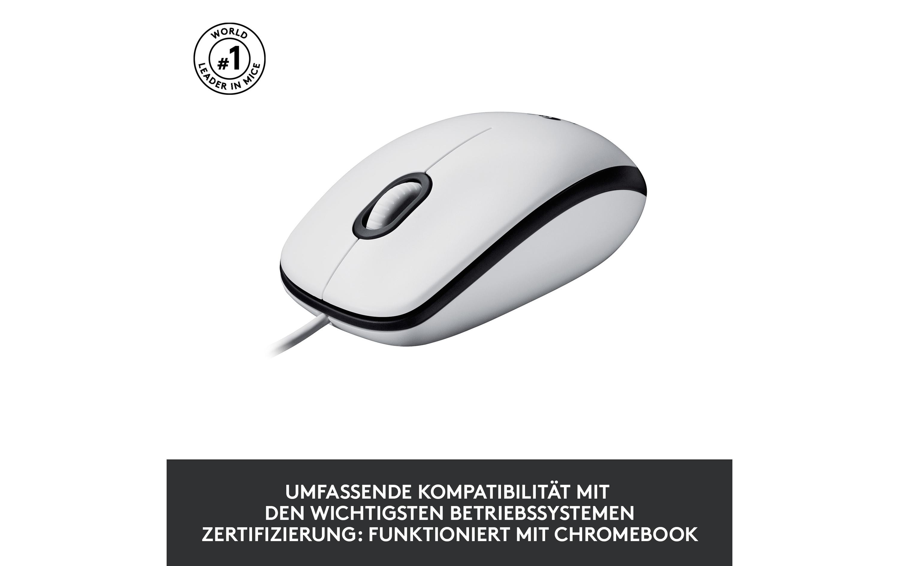 Maus M100 OpticalKabelgebundene optische Maus für PC, Laptop und Mac