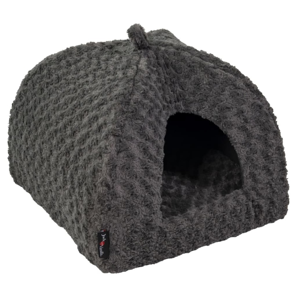 Igloo pour animaux de compagnie softy s gris rosette