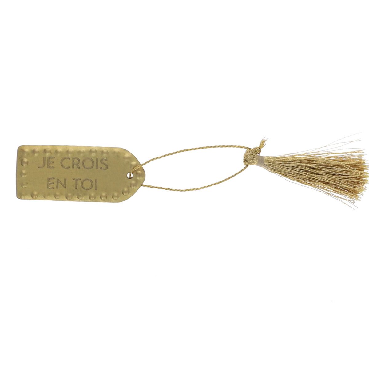 Petite plaque en laiton 