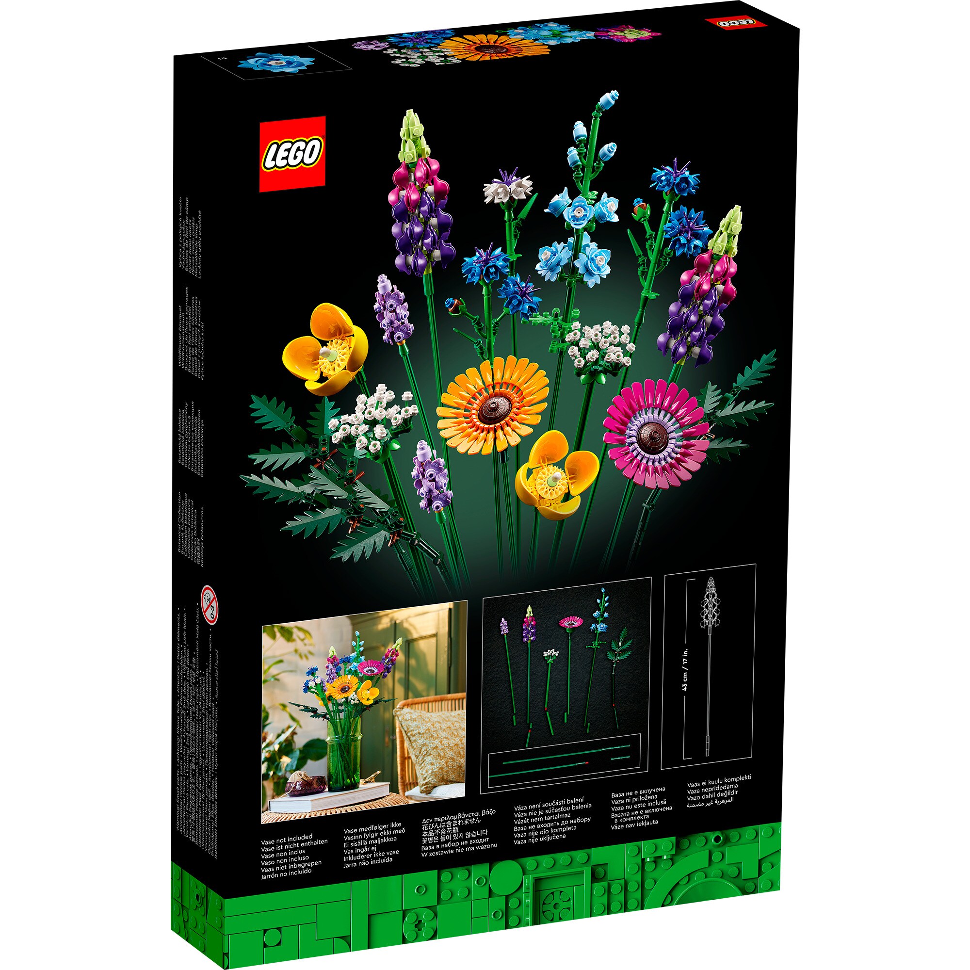 LEGO Konstruktionsspielzeug Icons Wildblumenstrauß