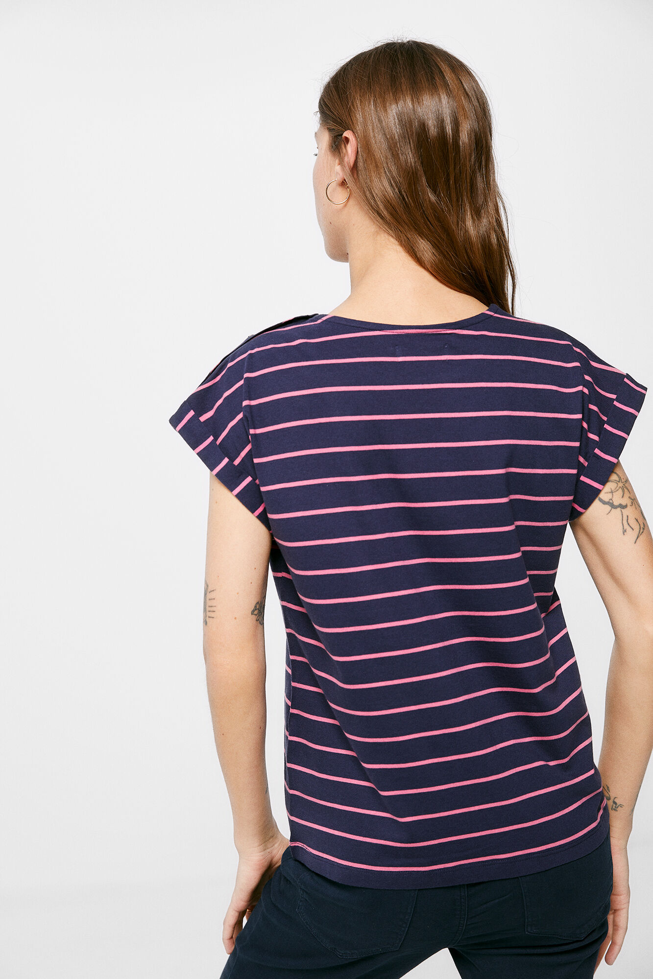 Camiseta de manga curta - azul marinho