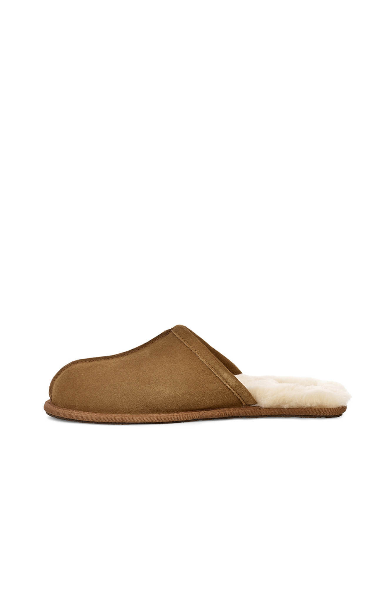 Chinelo UGG de camurça com bico aberto - Marrom