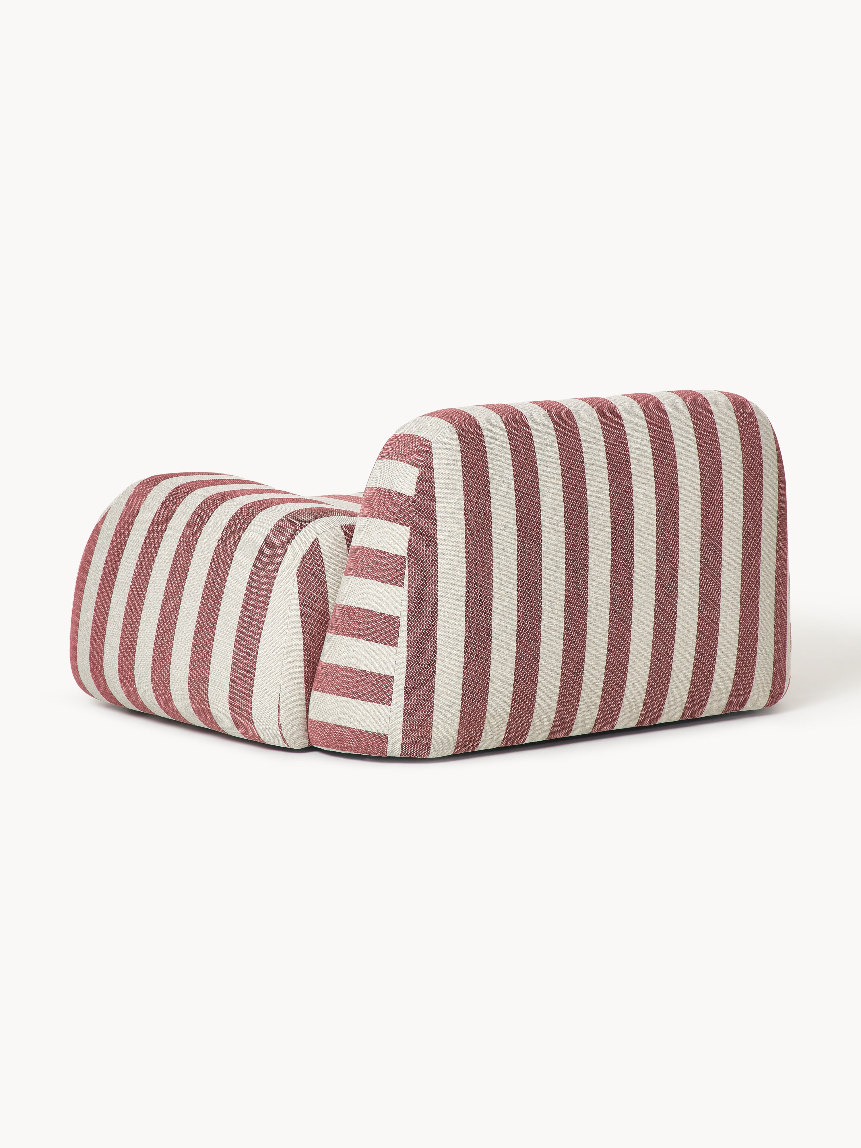 Gestreepte loungefauteuil Wolke
