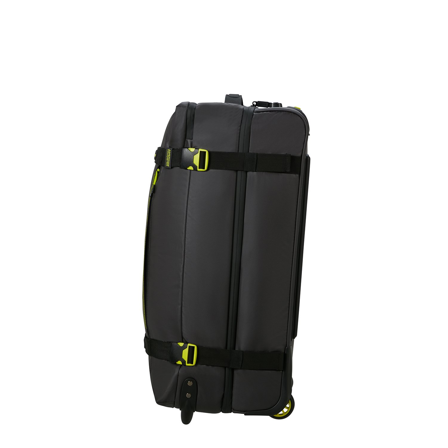 American Tourister Urban Track Duffle Wheels M Coated Black/ Lime