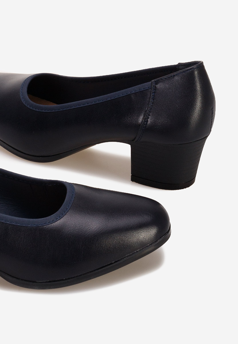 Chaussures à petit talon marine Nerita