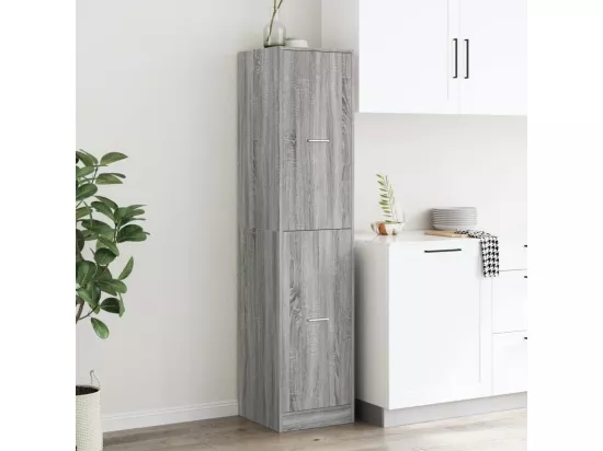 Armoire apothicaire sonoma gris 40x41x174,5cm bois d'ingénierie