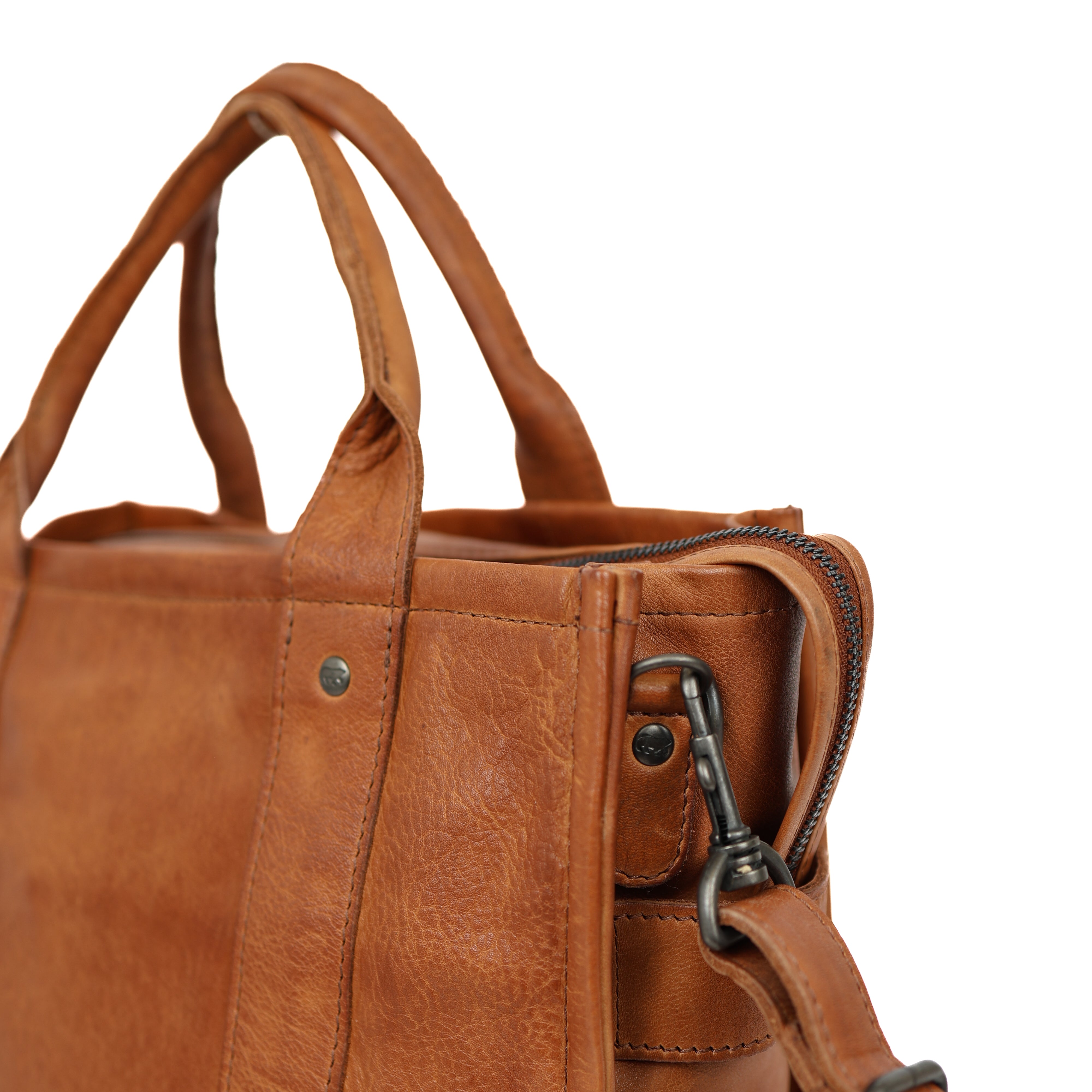 Tote bag 'Pepe' L cognac Cognac