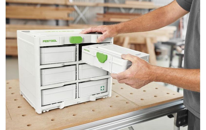 Systainer³ Rack SYS3-RK/6 M 337-Set, 6x Systainer³ SYS3 S 76<br>Transport und Aufbewahrung von allen Systainer³ S 76 Varianten