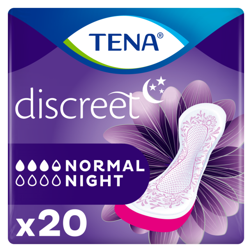 TENA Discreet Normal Night nattbind 20 stk