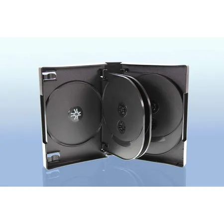 Sauerwald DVD Hüllen 10er DVD Box schwarz, 25 Stück