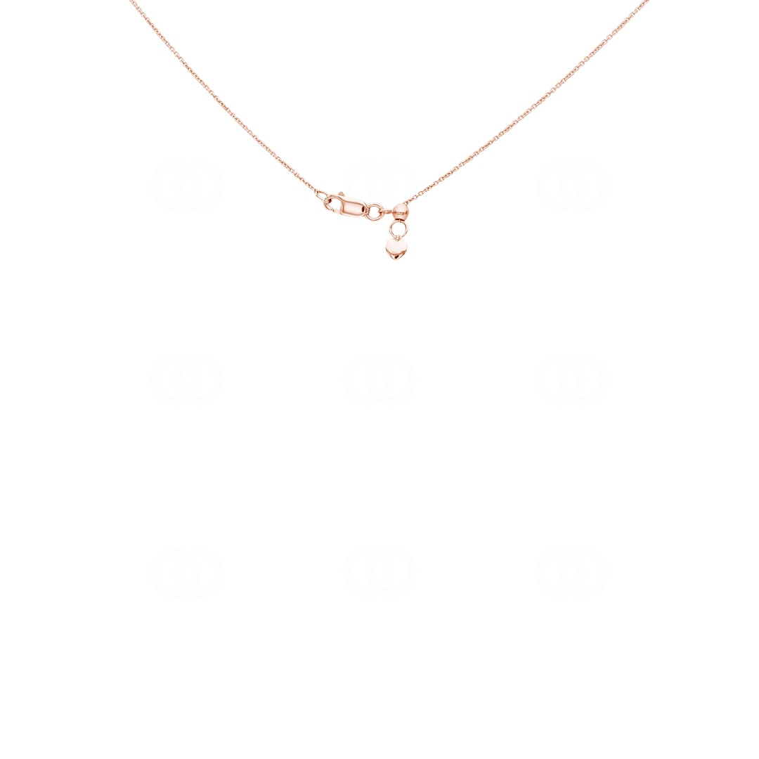 Collier 750/18 K Roségold mit Diamanten 0.33 ct H/si