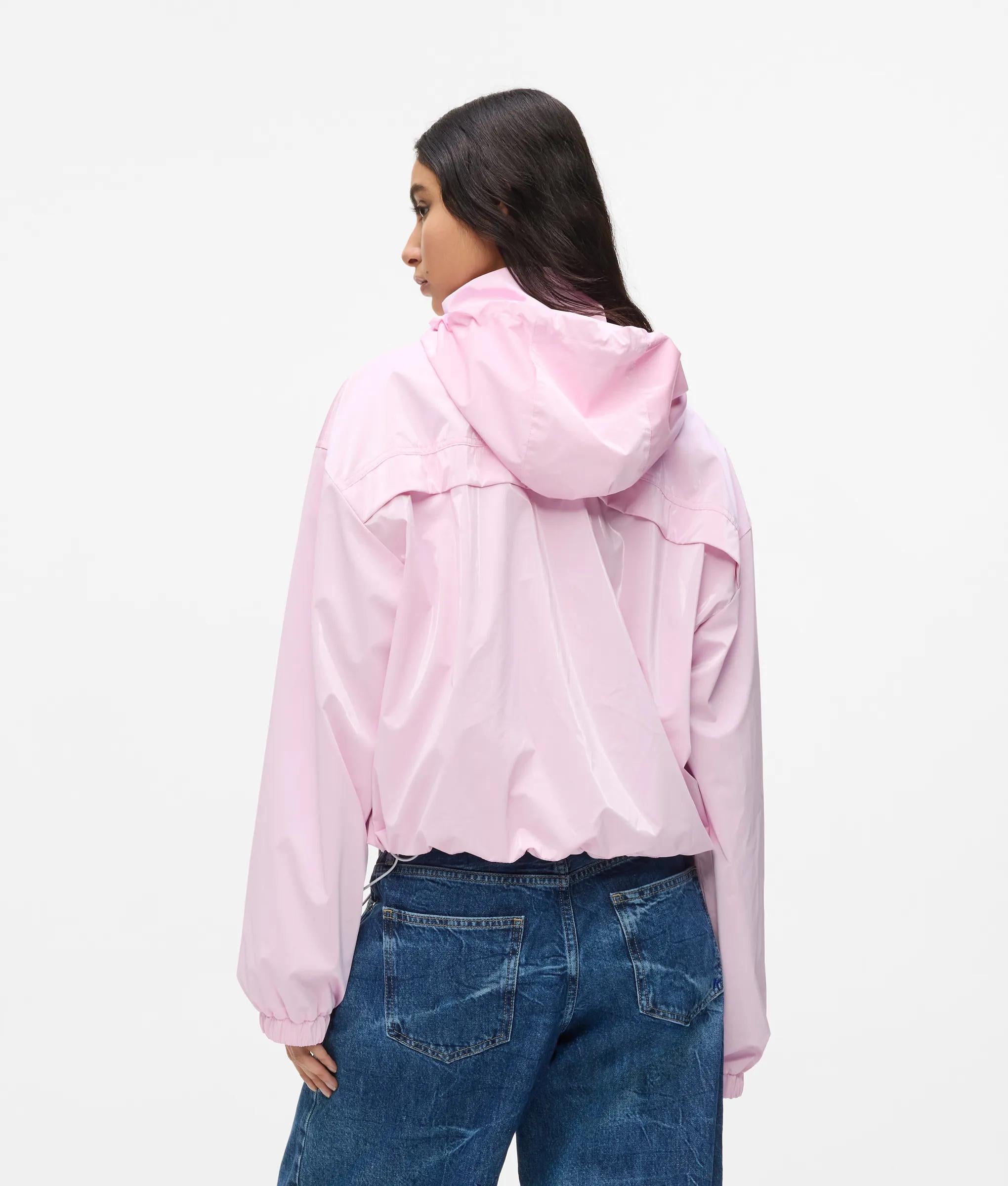 Glanzende capuchon jacket
