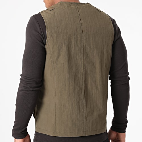 Veste Zippée Sans Manches 7050 Vert Kaki