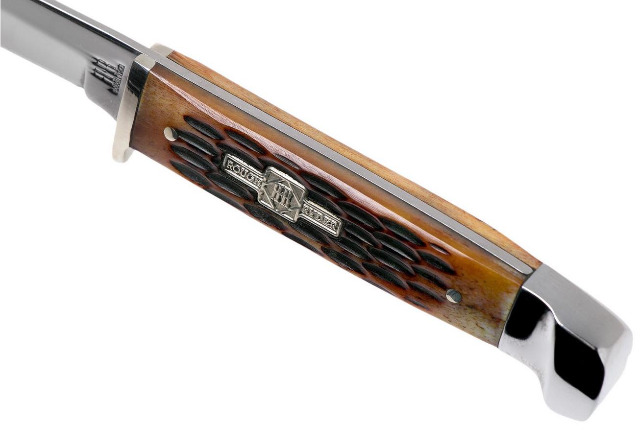 Rough Ryder Small Hunter Amber Bone RR1033 jachtmes