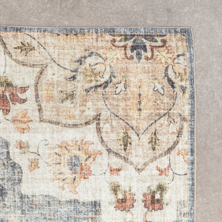Vintage buitenkleed - Santo Mandala Blauw/Grijs