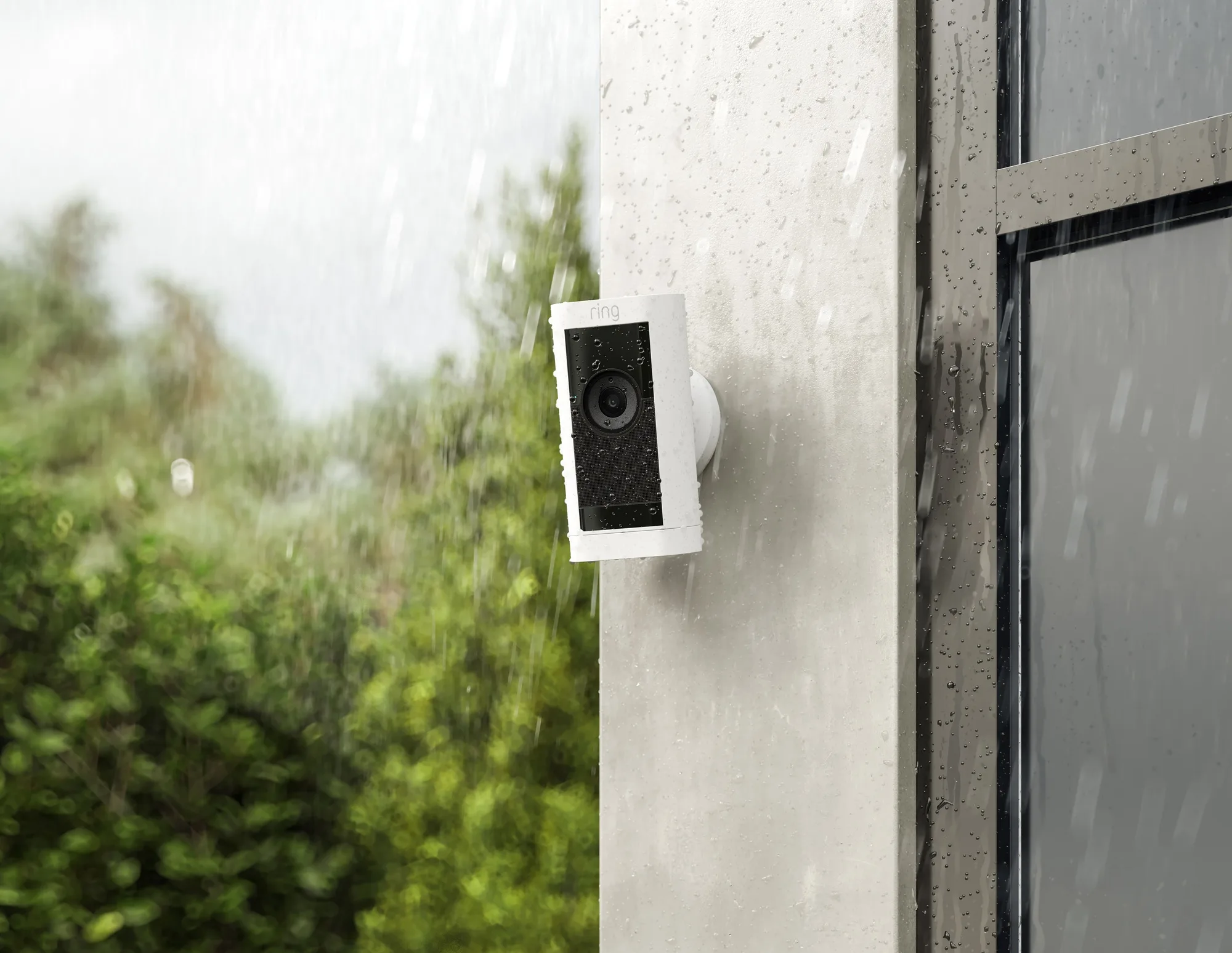 Ring Stick Up Cam Pro Battery Blanc Caméra de surveillance