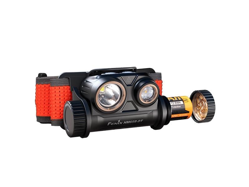 Fenix Stirnlampe HM65R-DT Schwarz Kopflampe