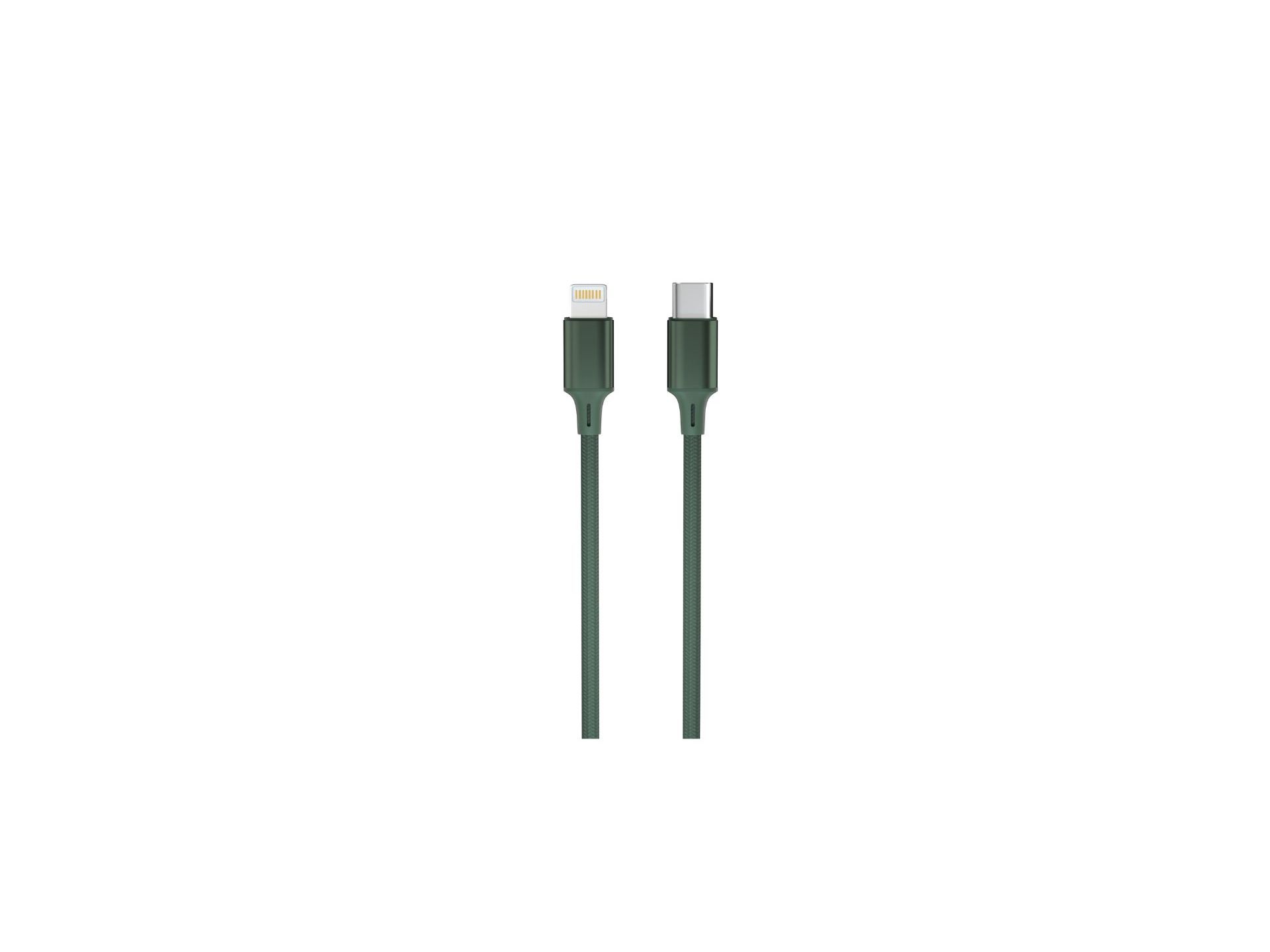 CABO USBC-LIGTH NON MFI QILIVE 600177265 TEXTIL VERDE 2M