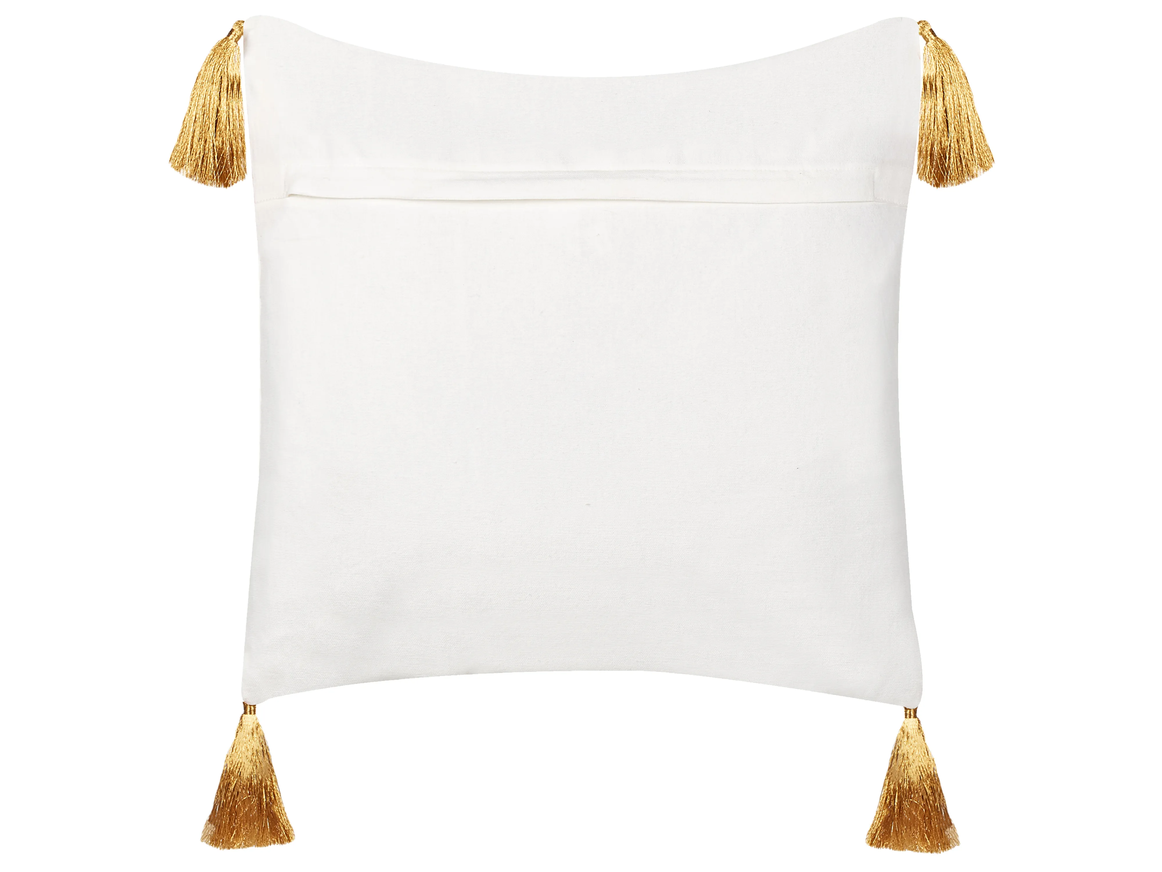 Set van 2 sierkussens ZAMIA Katoen 45 x 45 cm Wit kerstmotief