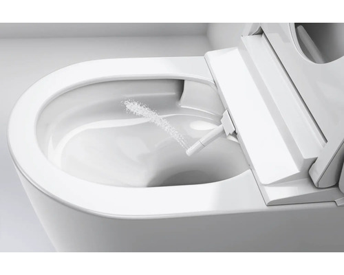 GROHE Sensia douche-wc-set, randloos, met hygiënedouche, glanzend wit met coating, inclusief toiletzitting 36509SH0