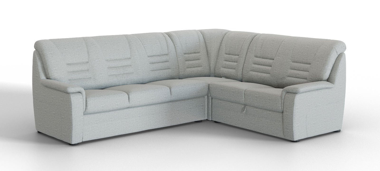 Ecksofa Merlin Lederlook 280x98x222 cm anthrazit
