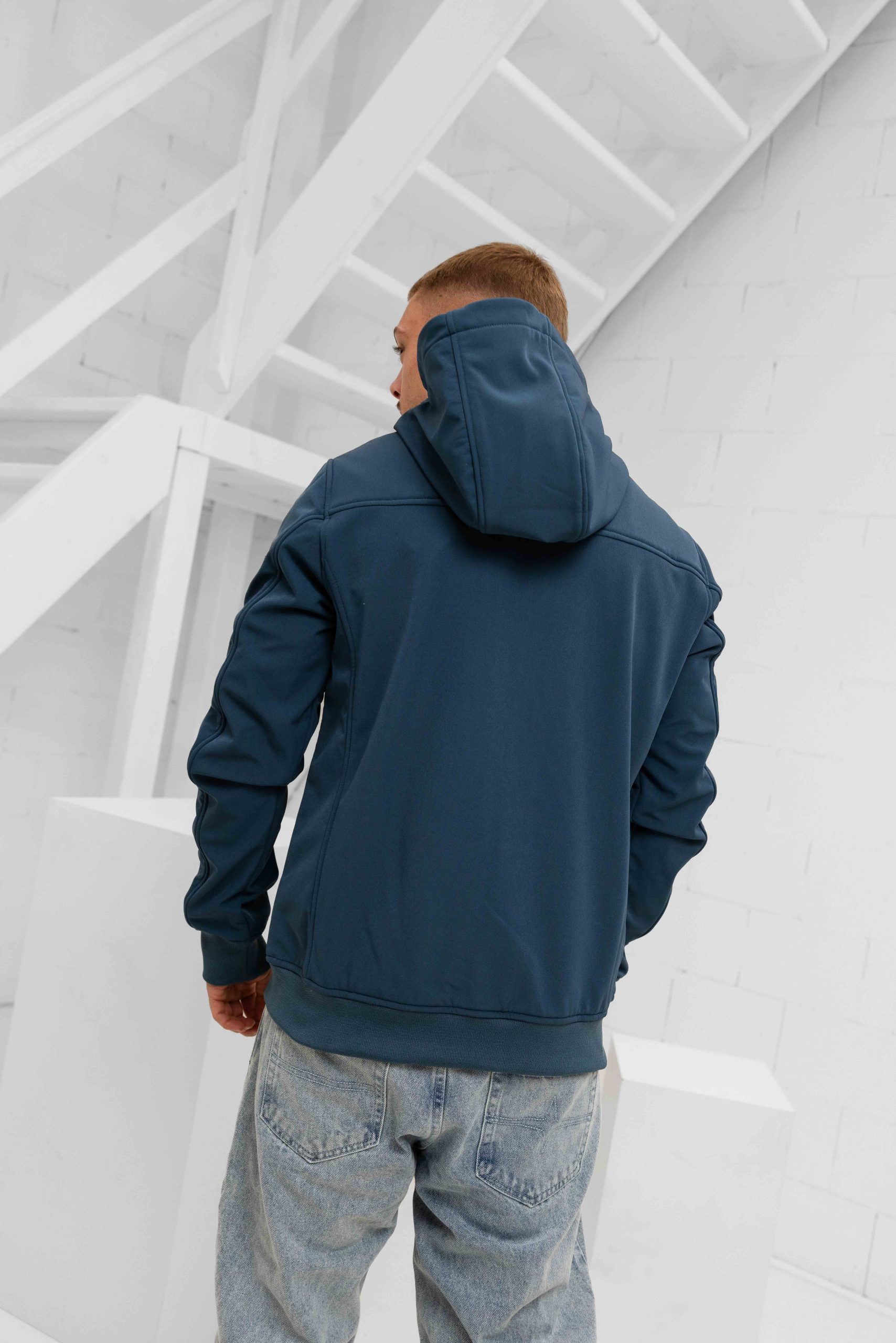 Malelions Signature Softshell Jas Heren Blauw