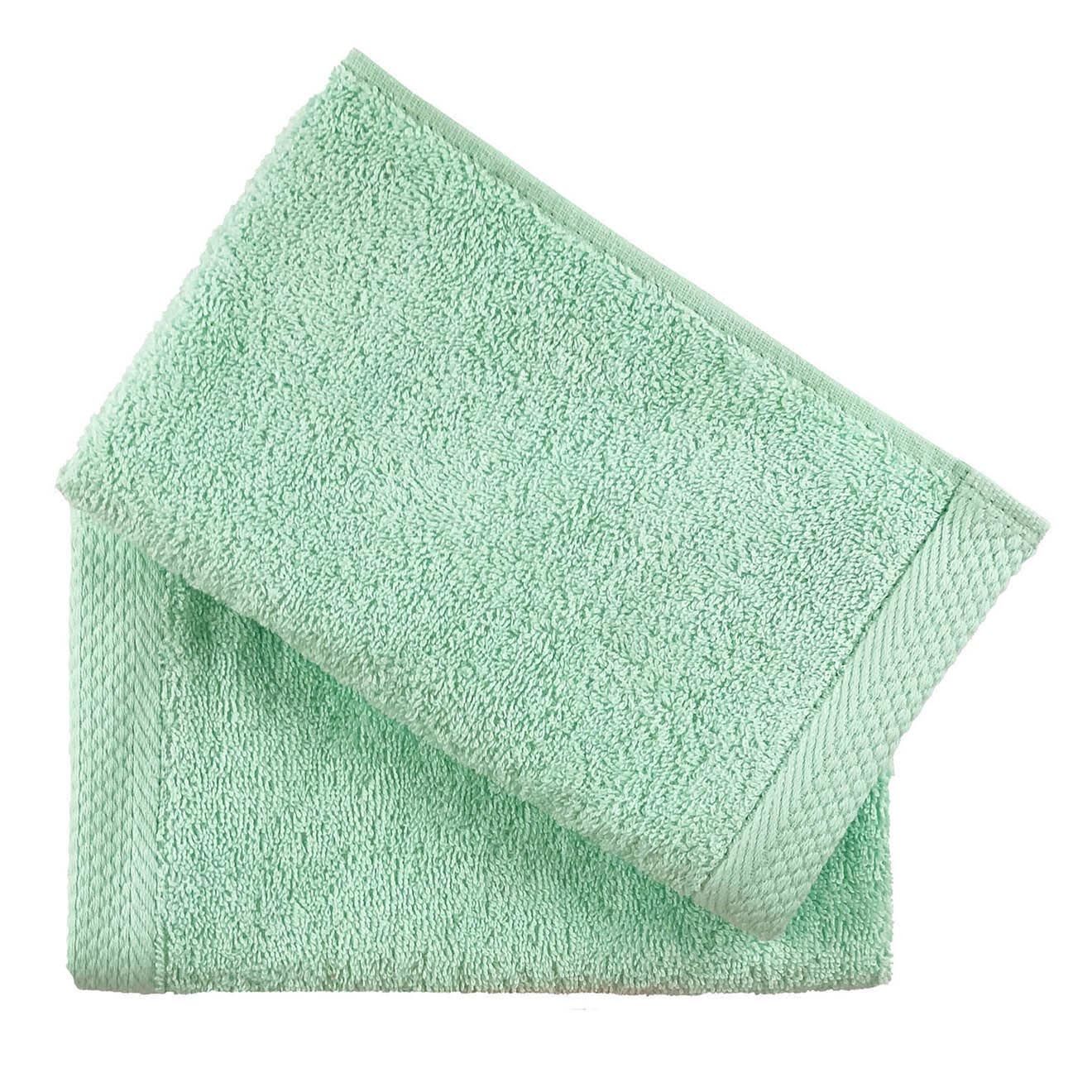 Soft by Perle de Coton 2 Serviettes invité menthe - 50x30 cm