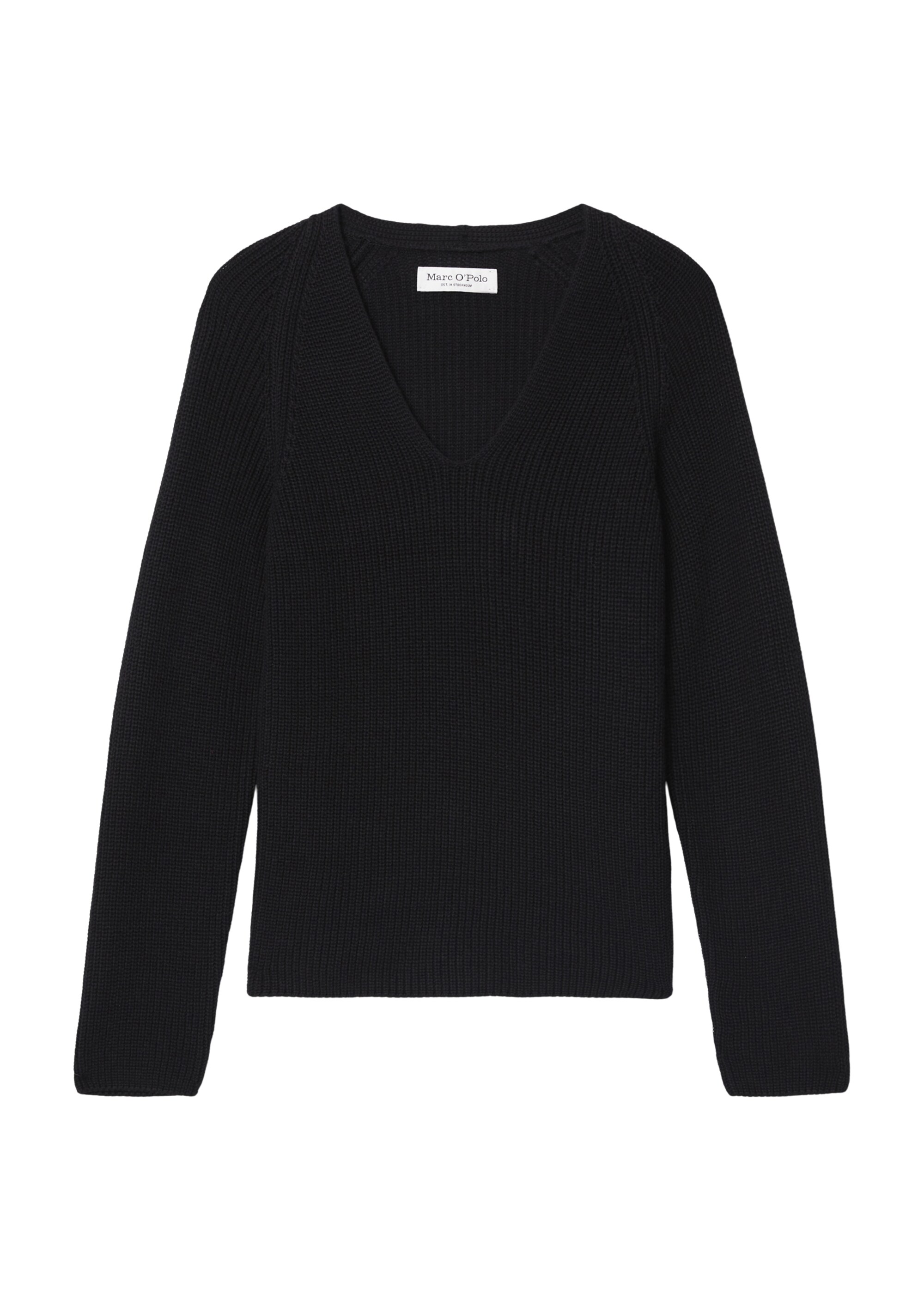 V-Neck-Strickpullover regularaus softem Baumwoll-Garn