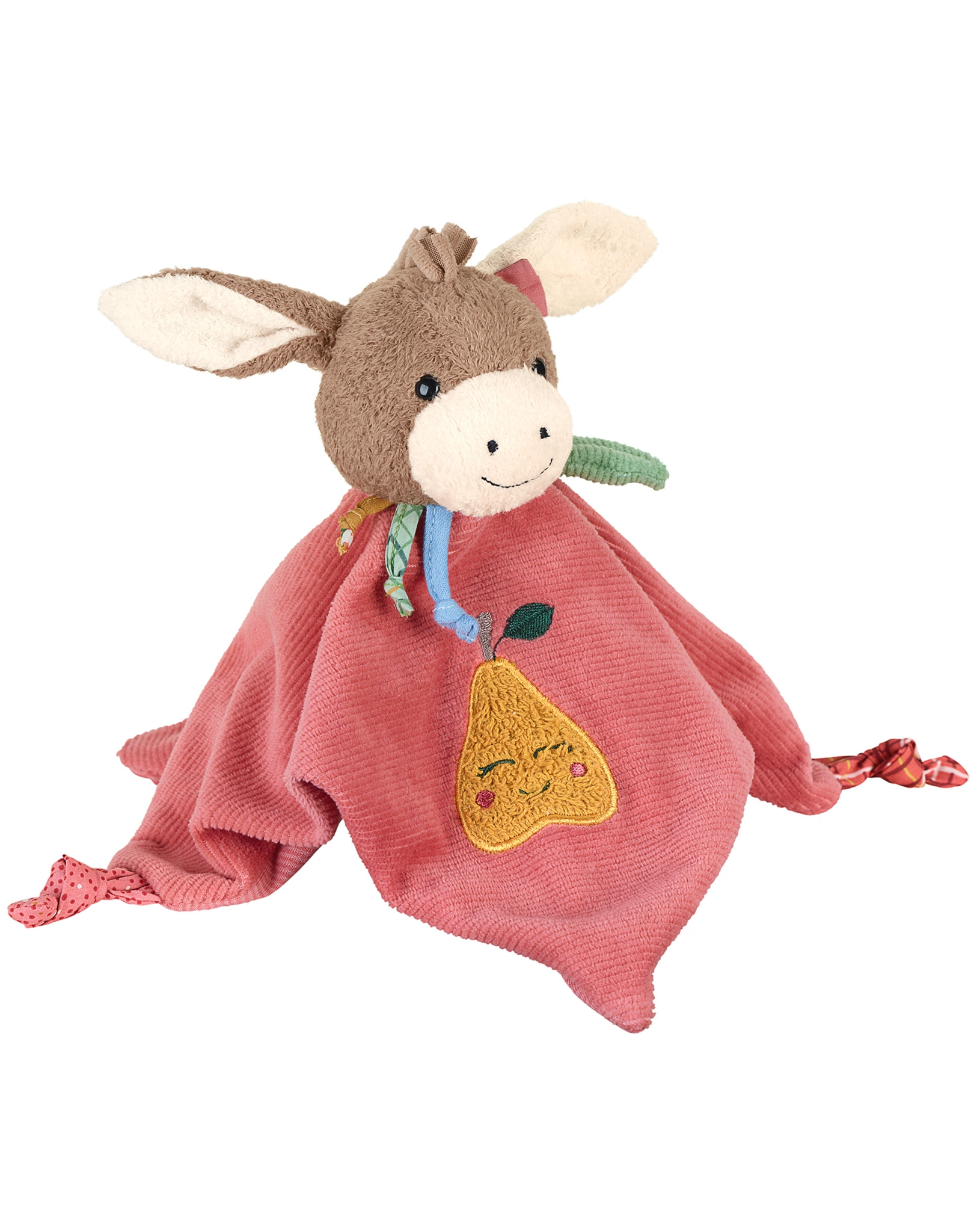 Schmusetuch ESEL EMMILY (26 cm) in hellrot