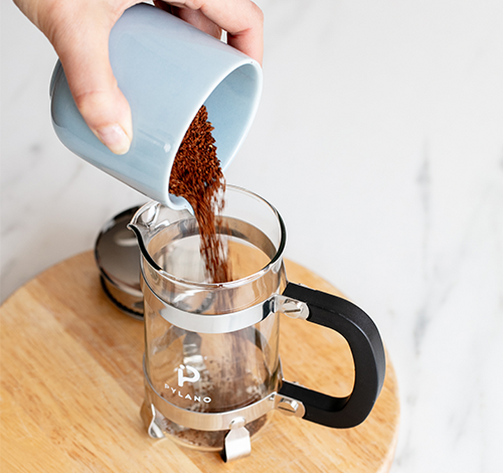 Cafetière à piston CALI 3 tasses (35cl) + 2 verres double paroi Mila 10 cl offerts - PYLANO