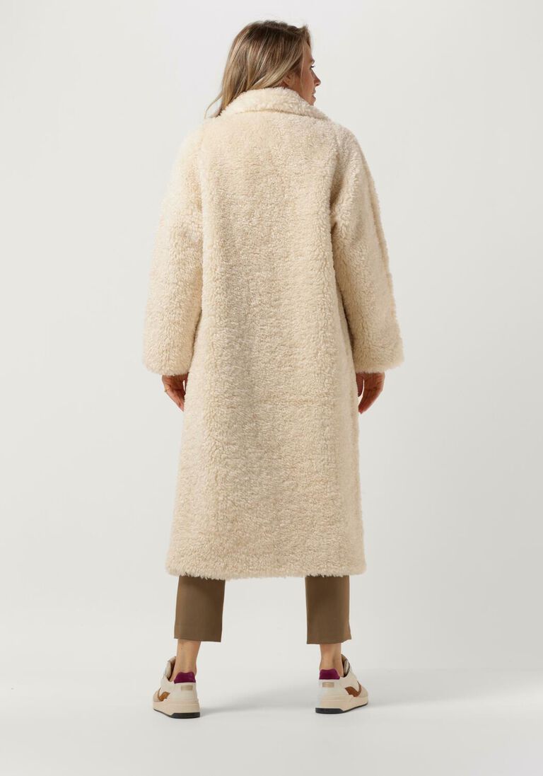 BEAUMONT ecru beaumont teddy jas teddy statement coat