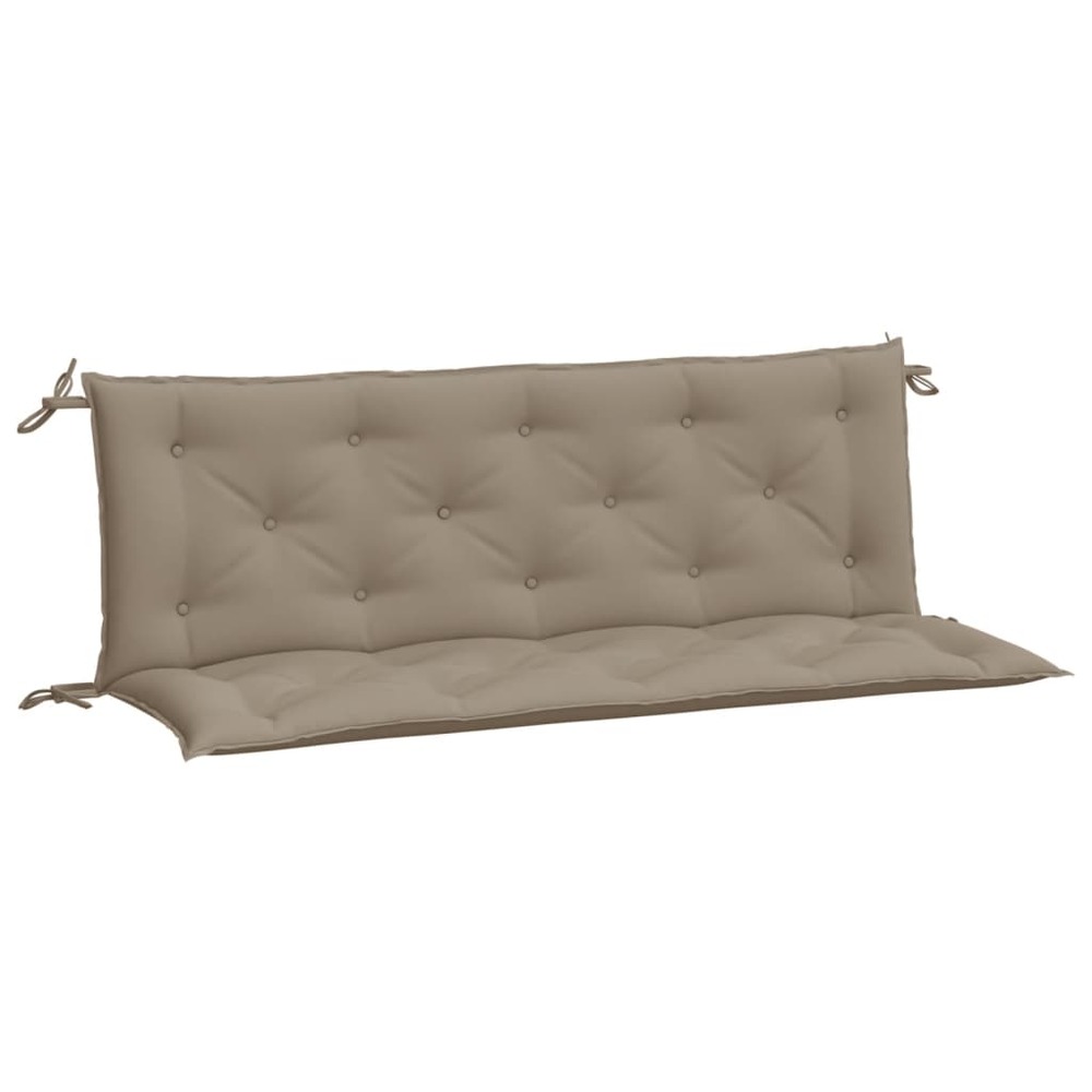 Coussins de banc de jardin 2 pcs taupe 150x50x7 cm tissu oxford
