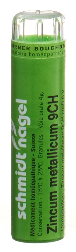SCHMIDT-NAGEL Zincum metallicum Gran 9 CH 4 g