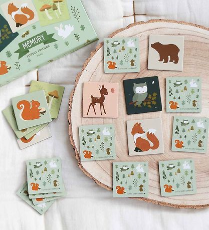 A Little Lovely Company Memory-Spiel - 30 Teile - Forest Friends