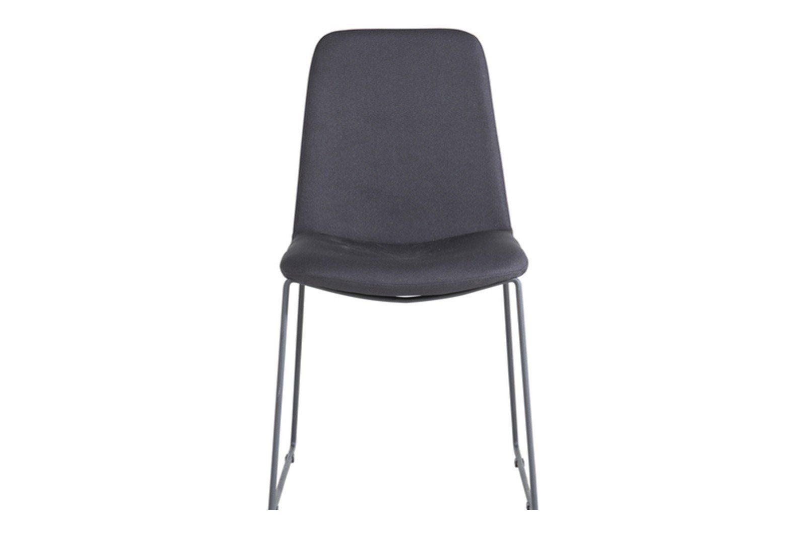 Muce Spsiestol. Sett av 2. Sett av 2. Sort tekstil med sorte metal understell.