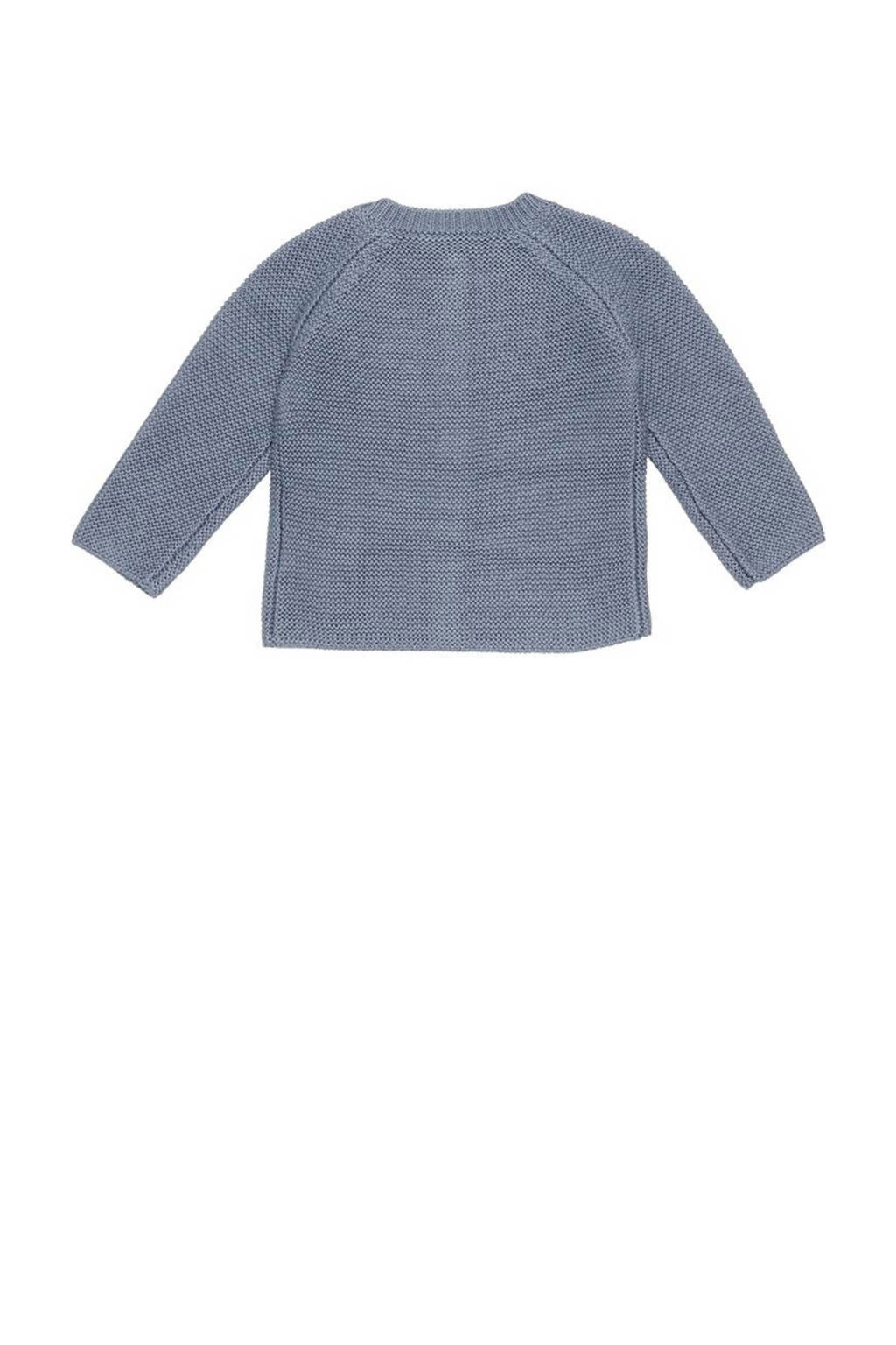 Little Dutch gebreide baby vestje blauw