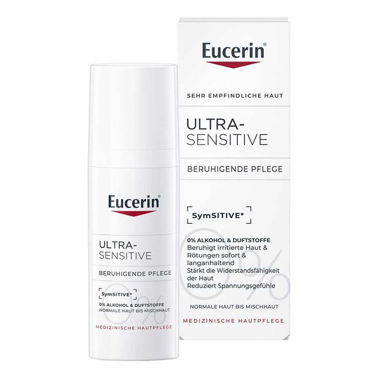 Eucerin UltraSensitive Beruhigende Pflege für normale bis Mischhaut, 50 ml