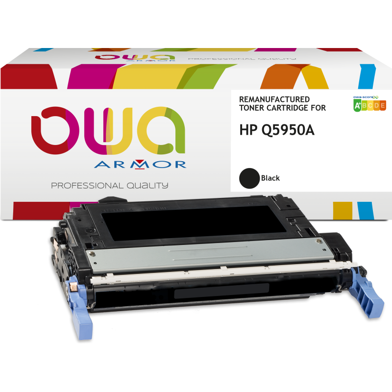Toner remanufacturé OWA - standard - Noir - pour HP Q5950A