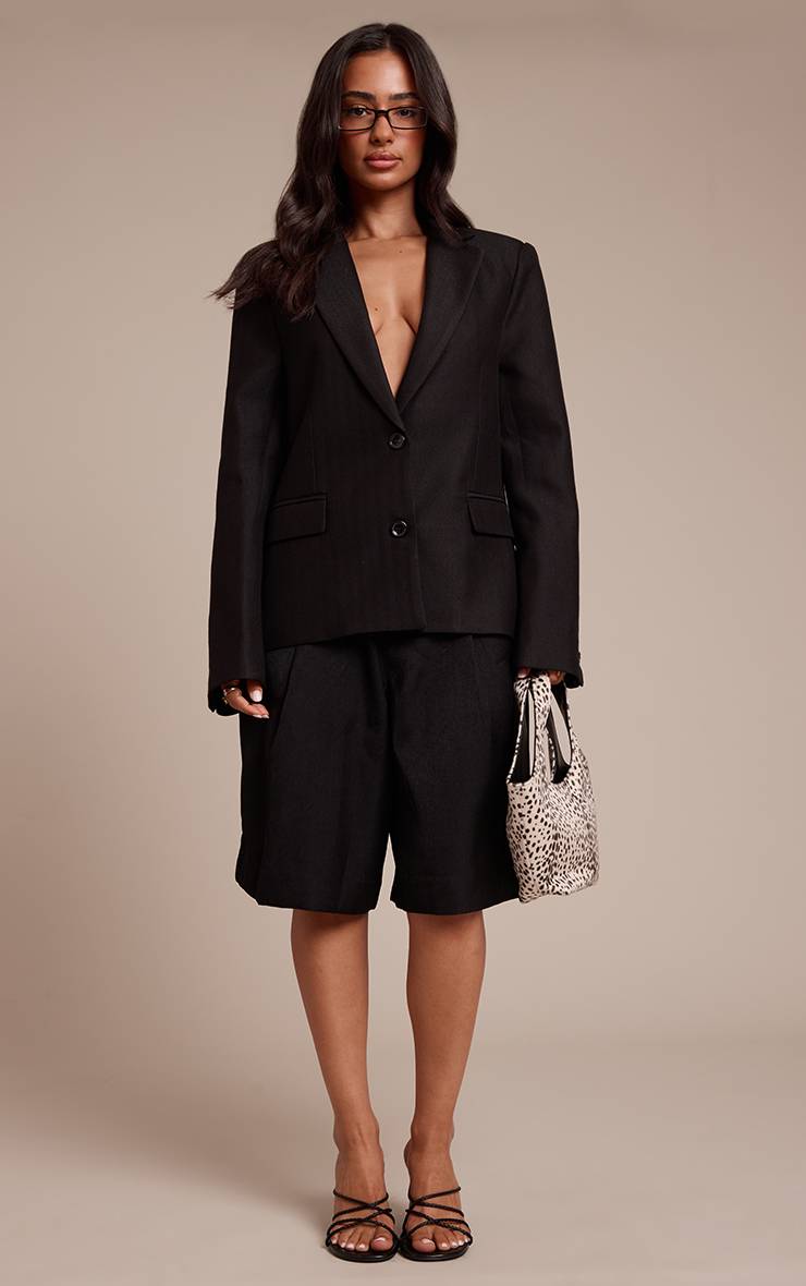 Noir Blazer Boyfriend Premium Petite