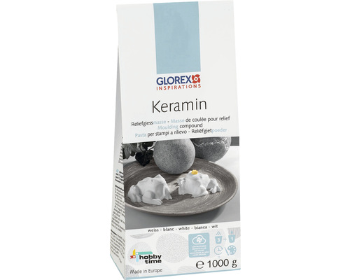 Keramin papieren zakken, lichtwit, 1000 g