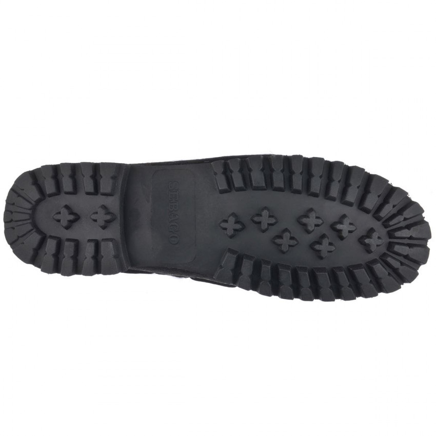 RANGER RAW TOTAL BLACK-Mocassin semelle crantée pour femme