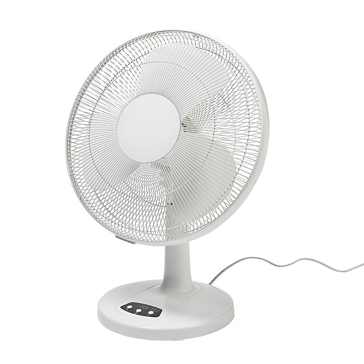 Ventilateur de table FT40-11NS-2 oscillation à 70° 3 fonctions 3 vitesses blanc