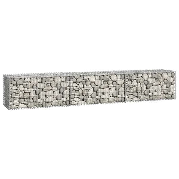 vidaXL Gabion med topp- og bunnlokk galvanisert stål 300x50x50 cm