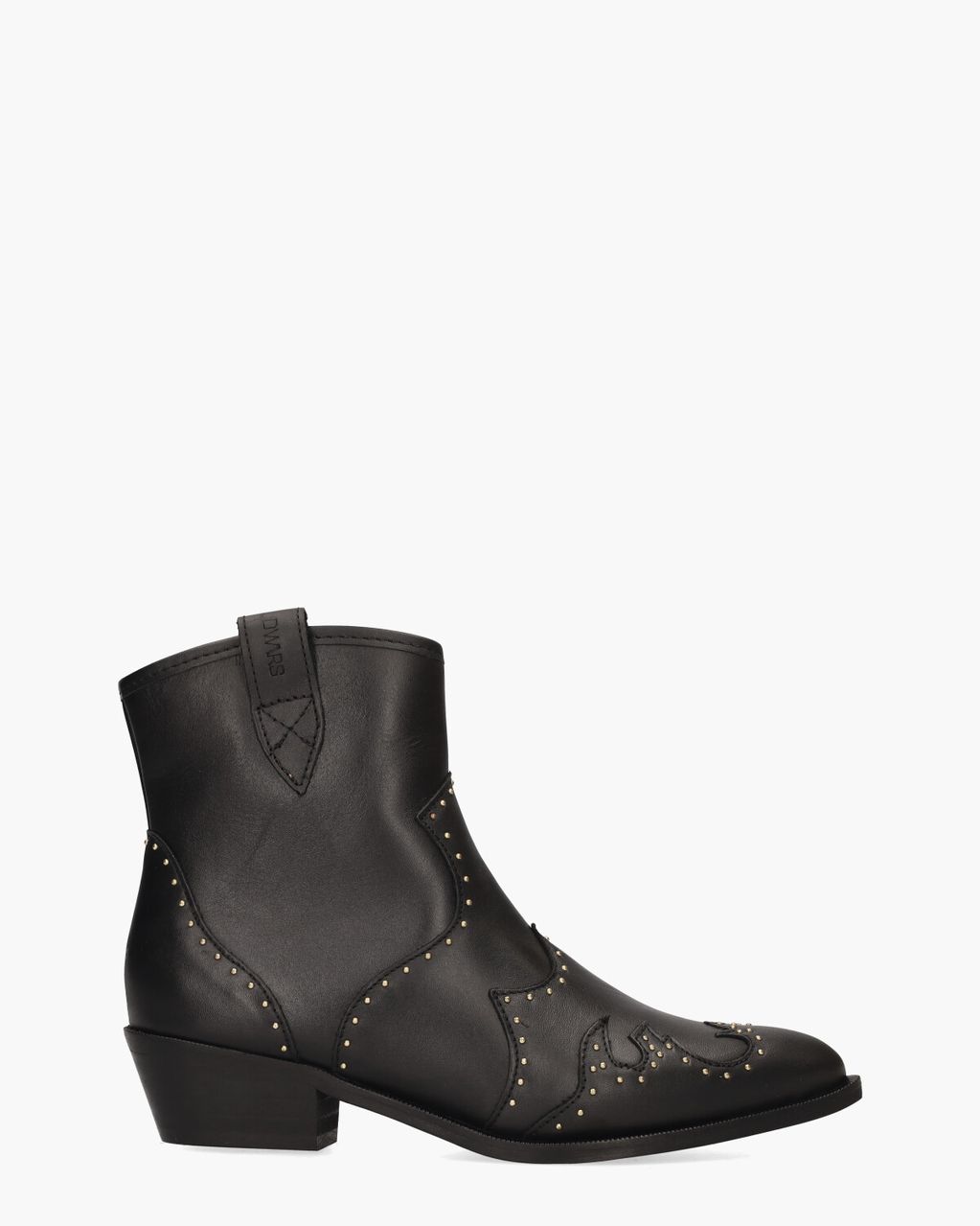 DWRS Label Lyon Zwart Dames Enkelboots