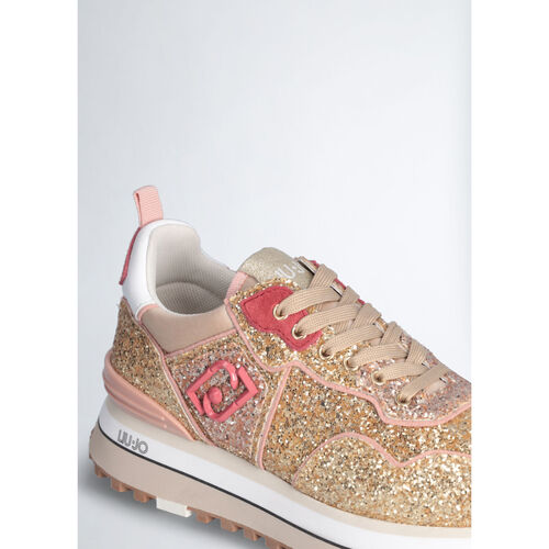 Liu Jo - Zapatillas con plataforma y brillos Oro