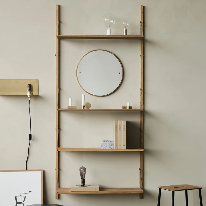 Frama - CM-1 Circle Wandspiegel Ø 75 cm, Eiche geölt