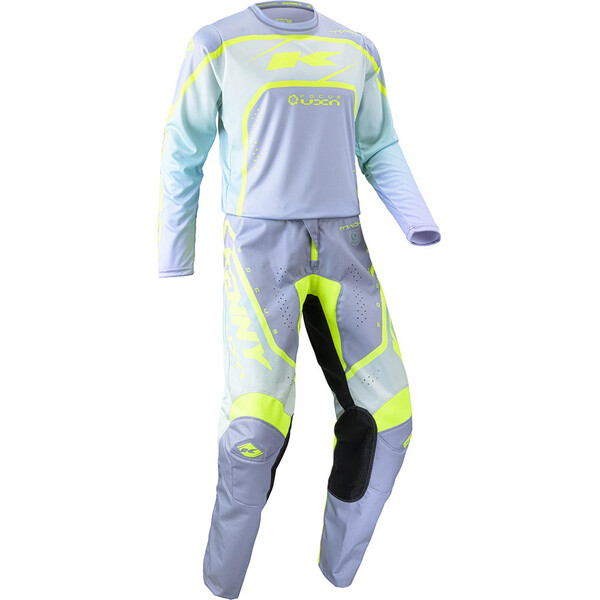 Kenny - Maillot Track Focus - 2024 Gris Clair / Blanc / Jaune